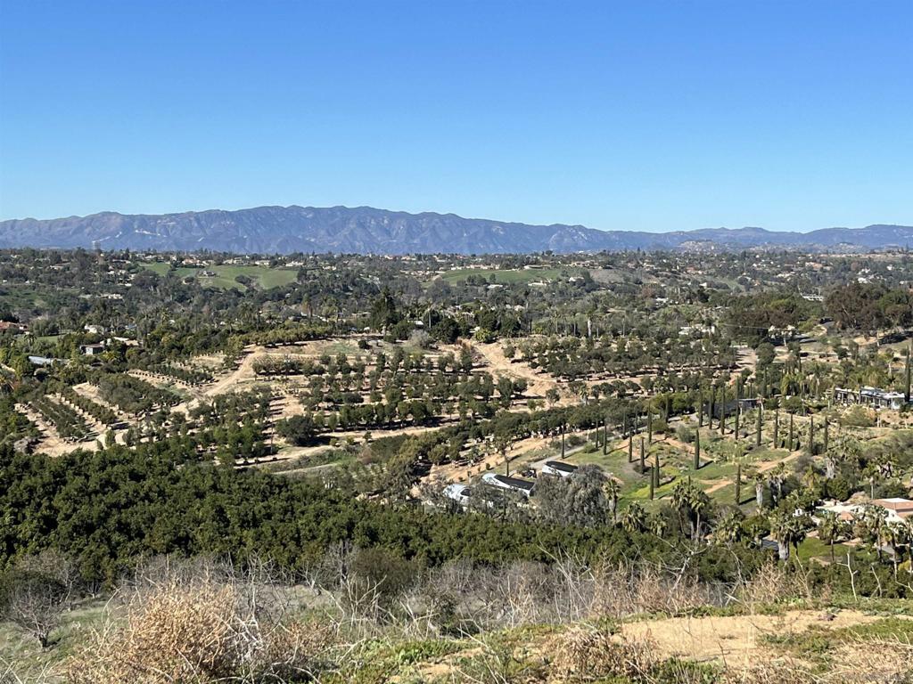 Expansive 18-acre property with a large, flat, and buildable pad perfectly positioned on a hilltop, offering panoramic mountain and valley views in the heart of Fallbrook! This secluded property is a true private retreat, sitting on a quiet, non-through street, ensuring ultimate tranquility. Featuring three adjacent parcels—each with its own active water meter and available electricity. Build your dream home, cultivate an avocado or citrus grove, or explore the possibility of growing coffee... this land is full of potential! Access is from Wilt Rd only (no access from Gird Rd). An exceptional opportunity to create your ideal estate in a stunning natural setting!