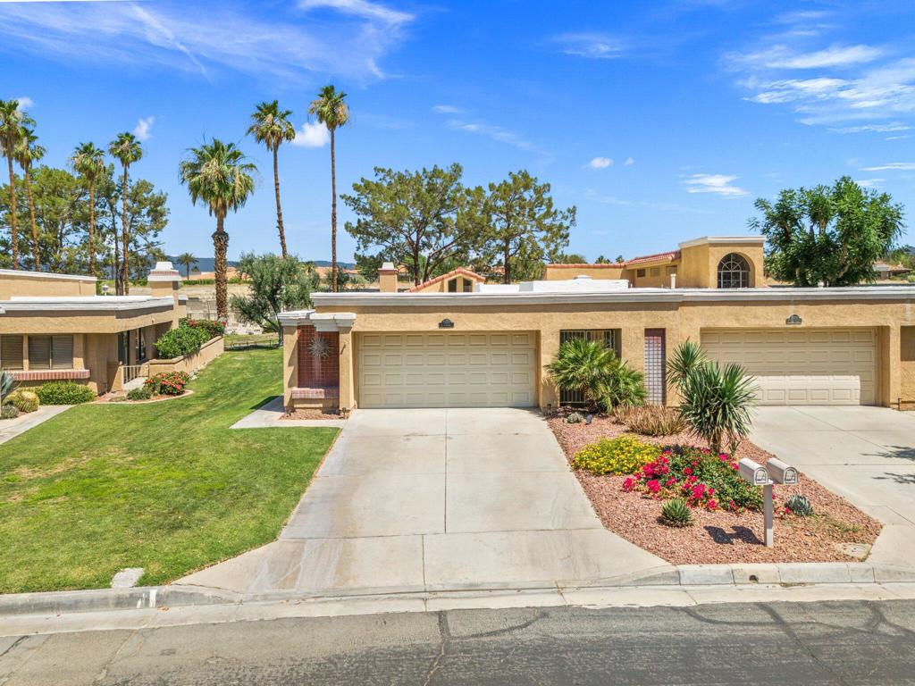 Desert Living at Its Finest!Welcome to this beautiful condo located in the gated Casablanca community--a perfect blend of comfort and desert elegance. This bright and airy home features vaulted ceilings in the main living area, flooding the space with natural light and seamlessly connecting indoor and outdoor living.The floor plan includes 3 bedrooms and 2 bathrooms, including a spacious master suite with a walk-in closet. The two additional bedrooms offer flexibility for guests, a home office, or a cozy TV room.The dining area is conveniently located just off the kitchen and flows into the expansive living room, creating the ideal layout for entertaining or relaxing.Step outside to enjoy your private patio, just steps away from a heated pool and spa. Across the street, you'll find tennis and pickleball courts, with four community pools and spas available for all residents to enjoy.Located just a short drive from top-tier golf courses, El Paseo shopping and dining, and The River entertainment district, this home offers the best of desert living.Pack your bags for your next vacation!