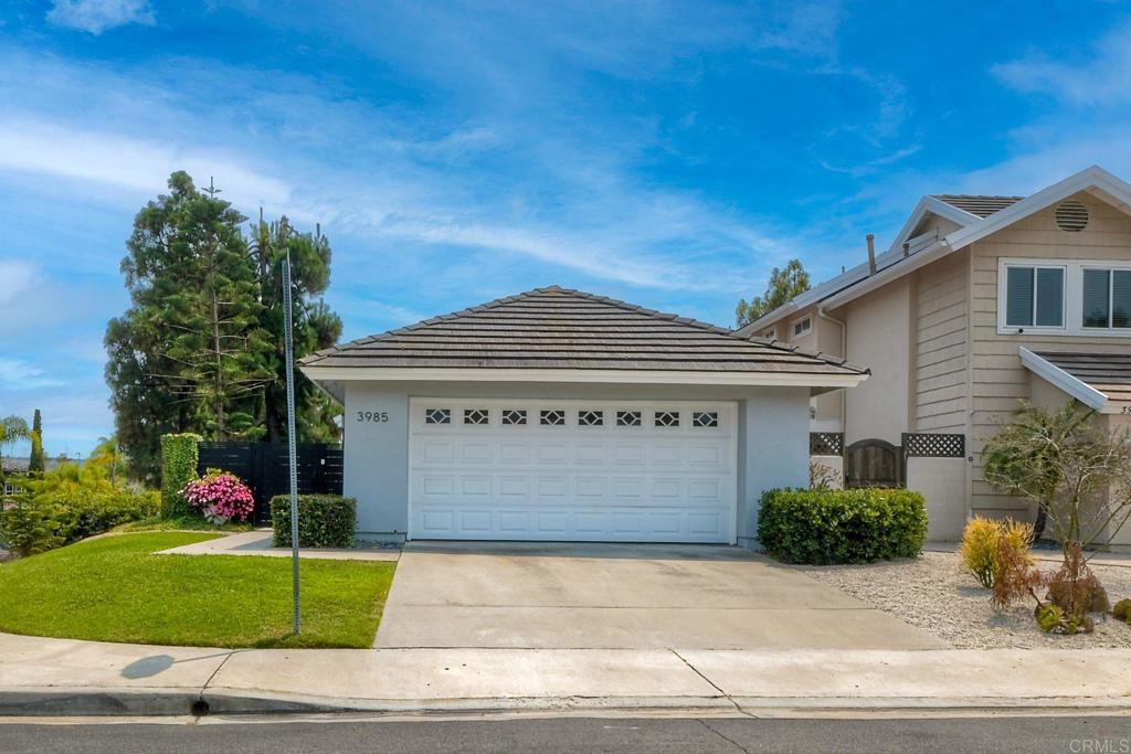 Rarely available single-level home in the heart of Carmel Valley! Situated on an elevated corner lot with westerly breezes and southern-facing backyard views, this beautifully renovated 2-bedroom, 2-bath home was thoughtfully redesigned in 2023. The open-concept kitchen features custom quartz countertops, LG appliances, and remote-controlled window coverings. Enjoy oversized dual bedroom suites, unique tilework in the primary bath, and luxury vinyl plank flooring. Upgrades include triple-pane windows, three new sliding glass doors, a brand-new AC, replaced heater, and all-new ductwork. The finished garage offers upgraded lighting and functional workspace. The exterior was freshly painted and enhanced with new turf, patio pavers, modern black fixtures, and a keypad-entry gate. Located just minutes from parks, greenbelts, and the 56 bike path, and walking distance to Carmel Del Mar Elementary and Carmel Valley Middle School, with Torrey Pines High School just a short bike ride or drive away. Enjoy sunset views and hot air balloons from your own backyard in one of San Diego’s most sought-after neighborhoods.