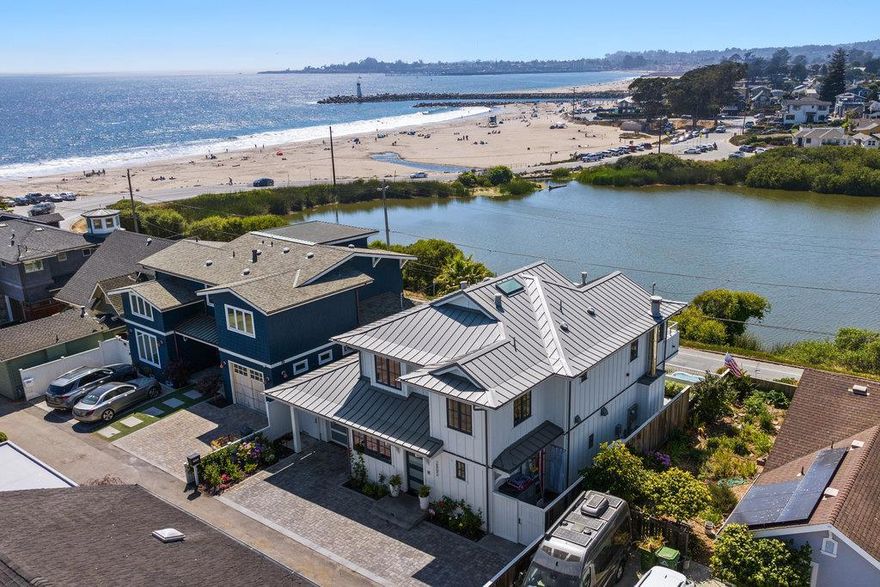 Welcome to the "Ohana Rosa" with a sweet name of Hawaiian origin that warmly captures the essence of the human connection between land, sea, and Aloha. Looking for your timeless and magical coastal  getaway destination? If it's in your future to come live in a home-down-by-the-sea, you just may have found it here. Envisioned by the owners to be their forever home in collaboration with designer Derek Van Alstine. Finding the right builder was a top priority.  When they met Mark De Mattei, a heartfelt synergy with him and  his team offered the owners solace in knowing they were getting superb workmanship and detail in all facets of home building. One word says it all about the design, construction, materials and craftsmanship and that word is, SUPERLATIVE! The seamless indoor-outdoor living milieu has three en-suites, Gourmet kitchen w/Viking appliances, a open, airy & bright great room w/fireplace, Kolbe bifold doors, wine closet, wet bar, box beam ceilings, radiant heat, outdoor patio with electric heating, outdoor kitchen, gas fire pit, spa