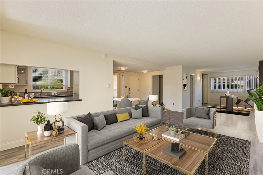 Welcome to New Horizons! Discover comfort, convenience, and community in this charming 2-bedroom, 1.5-bath condo located on the bottom floor of Torrance’s highly sought-after 55+ active adult community. Designed for easy living, this home features tile flooring throughout, an updated kitchen, a new electrical panel, in-unit laundry and 2 private patios. The unit is also wheelchair accessible, offering both style and accessibility. Step outside and enjoy the beautifully maintained lush greenbelts with benches, ideal for relaxing, chatting with neighbors, or walking your dog. New Horizons offers a resort-like lifestyle with incredible amenities, including pickleball and tennis courts, two pools, a spa/hot tub, sauna, fire pit, barbecue and outdoor cooking areas, picnic spots, a 9-hole golf course, fitness center, card and billiard rooms, banquet and recreation facilities, and much more. You’ll love the vibrant social atmosphere with clubs, group meetings, and a full calendar of community activities—the perfect place to stay active and connected. Come experience New Horizons living—where every day feels like a getaway!