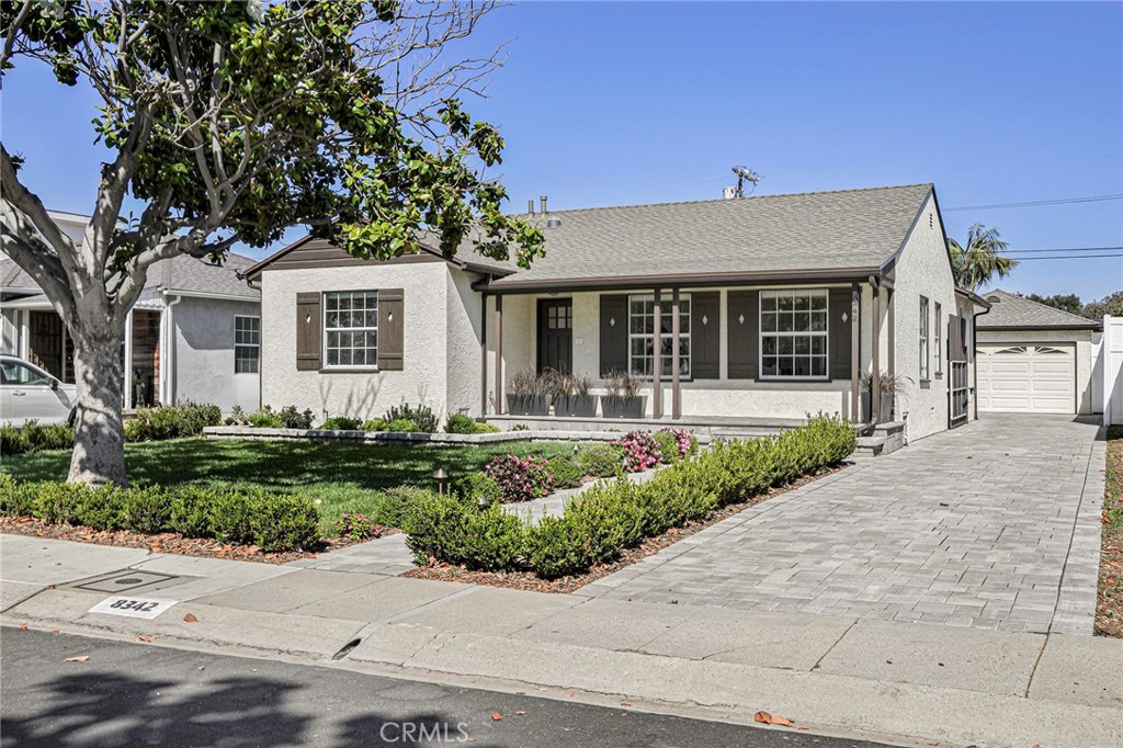 Welcome Home! This beautifully updated 3-bedroom, 2-bathroom home perfectly blends modern upgrades with classic charm—ready for you to move right in and enjoy. Inside, you’ll find a thoughtfully renovated interior featuring new flooring, doors, trim, fresh paint, and new blinds throughout. Smart lighting has been installed across the home, adding both convenience and energy efficiency. The spacious living room flows effortlessly into the dining area and a large, gourmet kitchen—a true chef’s dream—ideal for entertaining or everyday living. Down the hallway are all three bedrooms, including a versatile third room perfect for a home office or media room. The hall bathroom features a relaxing clawfoot tub for a spa-like retreat. Outside, no detail was overlooked. The exterior boasts a new roof, a stylish new paver driveway, walkway, porch, and a spacious back patio. The landscaping and hardscaping have been completely redone, complete with new irrigation and low-voltage lighting in both the front and backyard. A new 8-foot vinyl privacy fence and an electronic driveway gate provide exceptional seclusion—ideal for enjoying quiet afternoons or hosting guests. Additional highlights include two bedrooms with direct backyard access via sliding glass doors, a tankless water heater, and a detached 2-car garage.
Nestled on a picturesque, tree-lined street and located just minutes from freeway access, LAX, SoFi Stadium, Silicon Beach, top shopping, dining, and more—this home offers the perfect balance of privacy, comfort, and city convenience.
