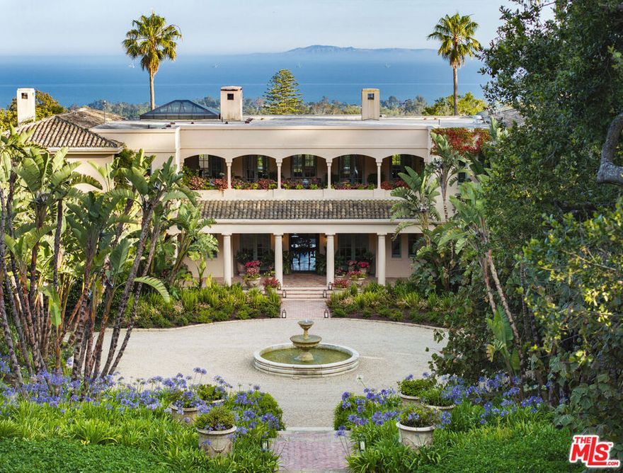 Far Afield, the recently restored 10.5 acre ocean & mountain view estate in the heart of Montecito, invites you on an elegant and opulent adventure, inside and out, delighting the senses at every turn. The estate's fabled origins trace back to 1917 when the residence was designed by Francis T. Underhill and the gardens by Lockwood de Forest. The classic layout has the spirit of a European salon, creating an anthology of spaces celebrating art, conversation, and a life well lived. Each section of the garden is a living compendium offering a glimpse into diverse ecosystems and horticultural traditions. Between the newly restored residence, gardens that have thrived with over a century of reverence, and vast ocean & mountain views, the resulting composition is a trophy property for the ages.