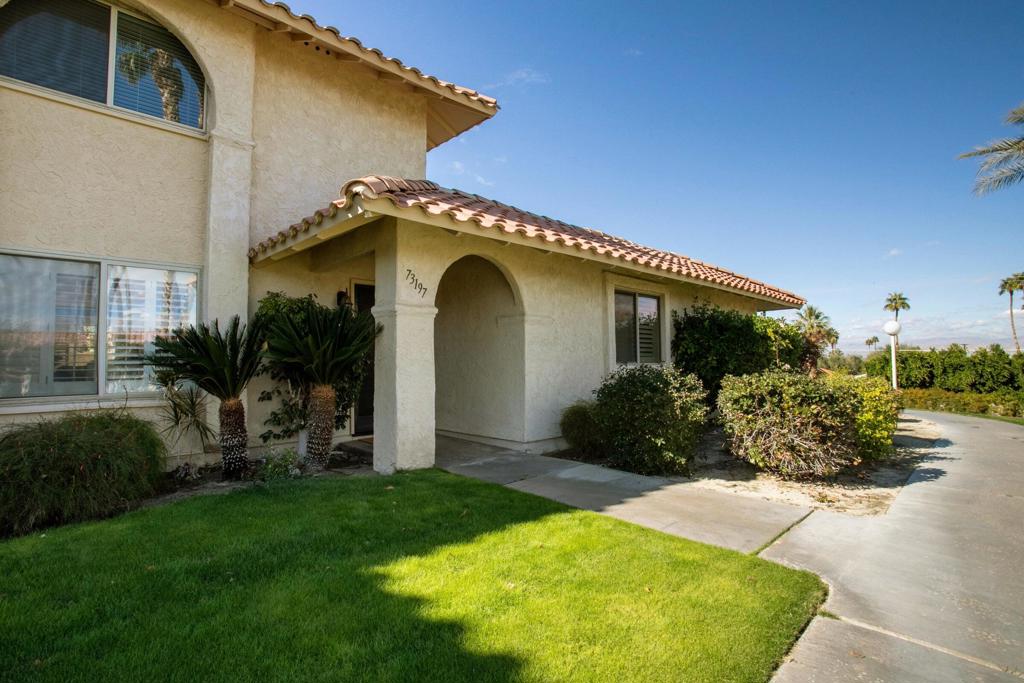 Desert Oasis with Spectacular Mountain Views!Welcome to your dream getaway in the heart of South Palm Desert! Nestled within the highly sought-after Deep Canyon Tennis Club, this beautifully remodeled 2-bedroom, 1.5-bath condo blends style, comfort, and convenience.Step inside to find charming Mexican pavers on the main level, with rich hardwood flooring flowing up the stairs and throughout the second floor. Every detail has been thoughtfully updated, and the home comes fully furnished--just bring your suitcase and start living the desert lifestyle.Enjoy breathtaking mountain views from your private outdoor patio and every room in the condo. The custom built-in closet systems provide smart storage, while the abundance of natural light and pristine condition reflect true pride of ownership.Deep Canyon offers resort-style amenities, including tennis, pickleball, bocce ball, and a dedicated pet park. This gated community provides security, peace of mind, and a vibrant, active lifestyle just minutes from world-class shopping, dining, and hiking.Don't miss this exceptional opportunity to own a slice of paradise in one of the desert's most desirable communities.SUPRA is located on the water spigot to the left of the front door handle.