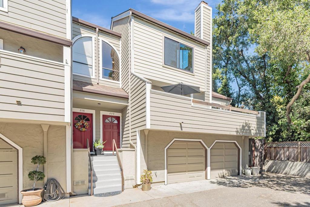 Perfectly situated just moments from vibrant downtown Los Gatos, this beautifully updated townhouse style condo offers the ideal blend of style, comfort & convenience. A small complex of just six units, this is a perfect setting, located at the end of the complex and shares just one common wall. The main floor has one of the three bedrooms which was used as a formal dining room. Upstairs are two additional bedrooms including the primary suite. Sleek, contemporary finishes throughout. A nice living room overlooks mature trees through the picture window with a balcony to enjoy on a cool evening. The updated kitchen has new cabinetry over quartz countertops & new energy star appliances. Generous storage is provided by the oversized two-car garage. A great opportunity to enjoy modern living just steps from local shops, dining, and trails. Easy access to Highways 17, 880 & 85 for an effortless commute, nearby hiking & biking trails plus top Los Gatos schools!