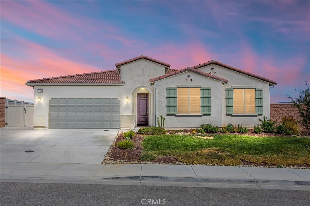 Welcome to Joshua Tree Road in Summerwind Trails!!! This single story home is designed with an emphasis on spaciousness and accessibility, boasting an open floor plan that seamlessly connects the kitchen, dining, and great room areas. This home offers a 3 bedrooms, 2 baths., a powder room, and a flex room that can be used as a home office, gym or a 4th bedroom. ALL appliances included, RV Parking, PAID OFF Water purification system & Solar panels! Enjoy the picturesque mountain views & Breathtaking sunsets from inside the home or in your backyard. Check out the 3D tour;)