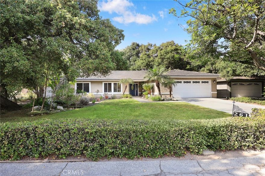 Location! Location! Location!

Facing south on a quiet cul-de-sac in one of Arcadia’s most coveted neighborhoods, this immaculate single-story 4-bedroom home offers an unbeatable location — combining serenity and convenience. Walking distance to Westfield Santa Anita Mall, Santa Anita Park, and the award-winning Arcadia High School. Minutes to USC Arcadia Hospital, golf course, and the Los Angeles County Arboretum. Enjoy the perfect balance of vibrant city life and peaceful suburban comfort.

This beautifully maintained home is move-in ready, thoughtfully designed for both family living and entertaining. The expansive backyard (approx. 15,150 SF lot) is a private retreat featuring lush landscaping, mature shade trees, an elegant paver patio, BBQ area, and multiple seating spaces — ideal for gatherings or quiet relaxation.

The open-concept floor plan showcases a grand formal entry leading to a spacious living room with tray ceilings, large picture windows overlooking the manicured garden, and an elegant dining area. The remodeled kitchen features granite countertops, custom cabinetry, a center island with bar seating, and a bright breakfast nook open to the living area for seamless flow and natural light.

All bedrooms are set apart from the main living spaces for privacy. The primary suite includes a romantic sitting area, walk-in closet, and a luxurious bath with dual sinks — all with serene views of the garden and mountains.

Experience the essence of Arcadia living — a rare gem in a prime, convenient, and highly sought-after location surrounded by tranquility and greenery.

A true treasure — must see to appreciate!