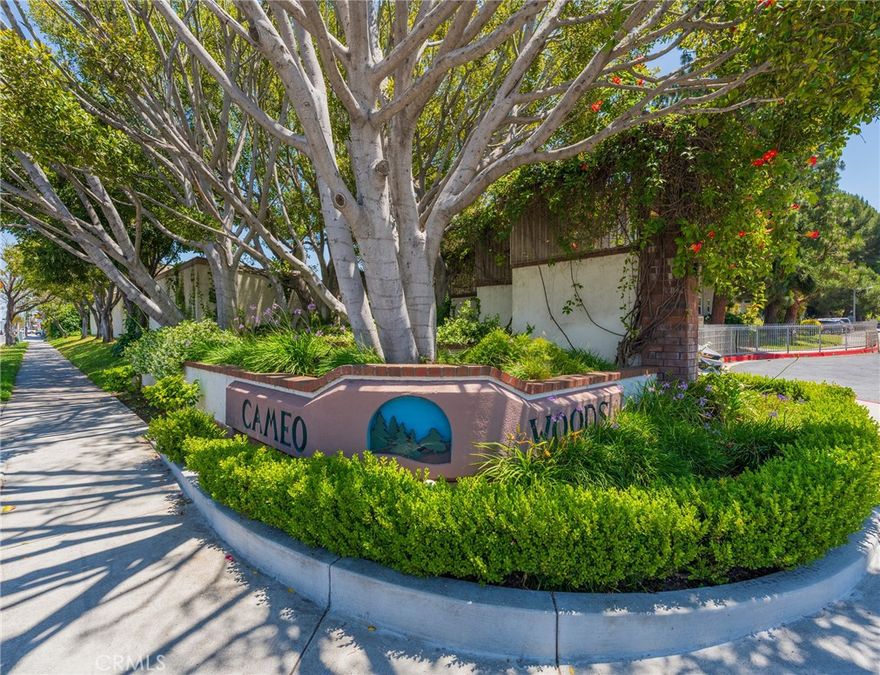Welcome to this beautifully updated 2 bed, 2 bath first floor condo in the highly sought-after Cameo Woods community! This bright and inviting home features recently renovated windows and stylishly remodeled bathroom, providing modern comfort and timeless appeal. Located in a gated complex, the unit is surrounded by beautiful trees, green spaces, and relaxing walking paths. Enjoy the amenities including a sparkling pool, relaxing spa, tennis courts, multiple laundry facilities, a recreation room, and 24/7 security for added peace of mind. Ideally located near shopping centers, parks, and a variety of popular restaurants, this condo has both convenience and serenity. Perfect for first-time buyers, downsizers, or anyone seeking the best of Westside living. Don’t miss your opportunity to own in one of the area's most charming and well-maintained communities!