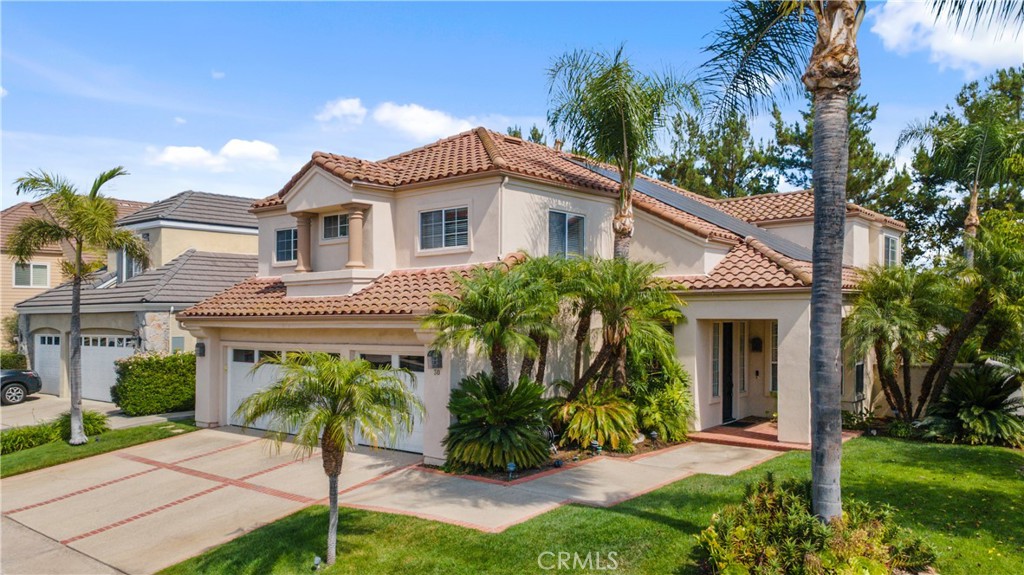 Welcome to your next home in the prestigious, guard-gated community of Dove Canyon. This expansive 4-bedroom, 3.5-bath residence spans 3,137 sq. ft. and offers a perfect blend of luxury and comfort.
The kitchen alone features over $100,000 in upgrades, equipped with high-end Miele appliances, a built-in refrigerator, wine bar, coffee bar, and a convenient microwave steamer. The downstairs living areas are elegantly finished with marble flooring, providing a bright and sophisticated atmosphere.
The primary suite is complete with its own private balcony, soaking tub, walk in shower, and dual walk in closets. Two additional upstairs bedrooms share a convenient Jack and Jill bathroom, while the fourth bedroom offers flexibility and privacy.
Relax in your private backyard oasis with a pool and spa, or take advantage of the significant savings from the paid-off solar panels. A 3-car garage provides plenty of room for vehicles and storage. As a resident, you'll have access to Dove Canyon's premium amenities, including tennis and pickleball courts, a community pool and spa, and 24/7 security.