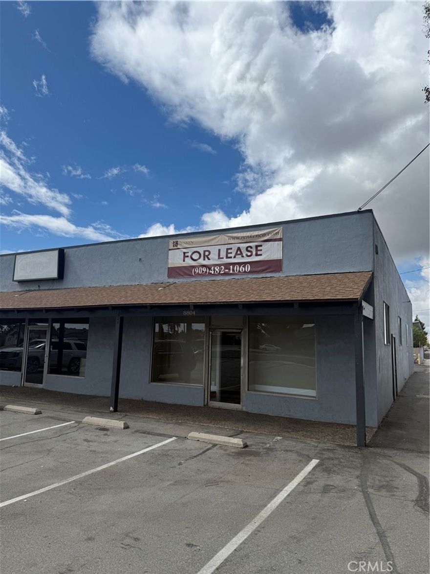 Available: 2,000-4,000 Square Feet

Rate: $1.40 per Square Foot per Month

Lease Type: Gross

Term: 3-5 Years

Possession: Available Now

- Open layout with potential for retail, office, or warehouse uses

- High visibility location with frontage on Archibald Avenue

- Units include restrooms, office A/C, and a roll-up door

- Close proximity to the 210, 10, and 15 freeways