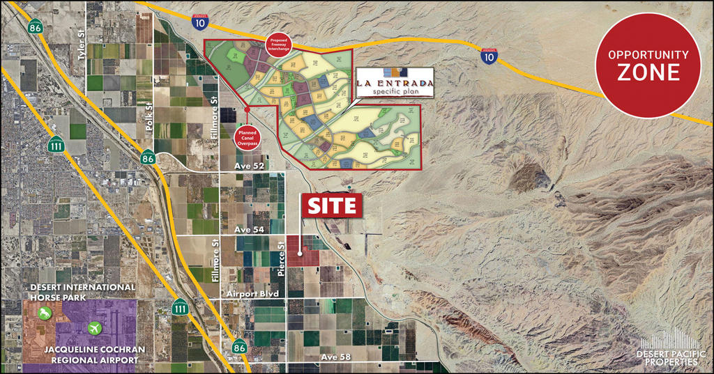 120 acres prime warm farmground on the Coachella Slope. Excellent soil for a variety of crops. The Coachella Slope is one of the earliest harvests in California and the U.S. In Opportunity Zone with potential for tremendous tax benefits. Affordable & abundant Coachella Valley Water District (CVWD) irrigation water, one of the lowest priced water rates in the state. In AgPreserve, keeps property taxes low.