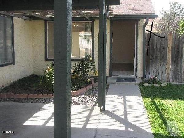 Highly upgraded popular 2 bedroom Colony home, with a permitted 160 square foot patio room enclosure. Newer Kitchen Cabinets & Stainless Steel 'fridge, Stainless Steel Gas Range with matching Microwave, Stainless Steel dishwasher, Granite Counter-tops, too! Laminate floors in Living Room and Both Bedrooms. Newer Lighting fixtures/Ceiling fans throughout home. Custom paint in-and-out (scraped ceilings). Both bathrooms also upgraded with vanity cabinets replete with storage, flooring, countertops, etc. Includes Washer and Dryer. Sprinklers (front and rear) w/auto-timer. Roll-up Garage Door with auto-opener/remotes. Bonus: 2 separate window air conditioning units with remotes. Views of the Conejo grade. Energy Efficient Lighting, Landlord pays first $100- of water bill. Drive by today to experience the professionally landscaped front yard!! Don't miss this one! Submit on Pets.