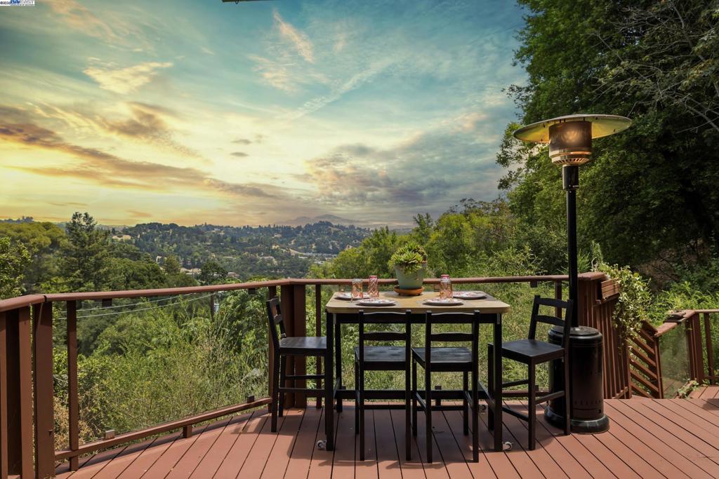 Welcome to your dream retreat at 12 South Trail in Orinda, CA! This charming 3-bedroom, 2-bathroom home offers 1,566 square feet of beautifully updated living space, perfectly blending comfort and style. The heart of the home is the large, updated chef’s kitchen ready for your culinary adventures, and formal dining room perfect for lively gatherings. Experience an effortless indoor-outdoor flow accentuated by large windows and French doors that invite al fresco dining, and outdoor activities with stunning views in every direction. Step outside to discover a true paradise. The expansive 16,400 square foot lot includes a private deck and hot tub, perfect for unwinding after a long day. The expansive decks invite you to enjoy the warm California sun while taking in those stunning views of Mt. Diablo. Surrounded by lush, wooded area views, you’ll feel like you’re on vacation every day in this private oasis. Additional highlights include central AC for year-round comfort, forced air heating, a large laundry room, and a private primary bedroom retreat. Experience the ultimate in privacy and relaxation all year long. All of this in an ultra-convenient Orinda location just minutes to shopping, BART, and HWY 24. Don't miss this unique opportunity!