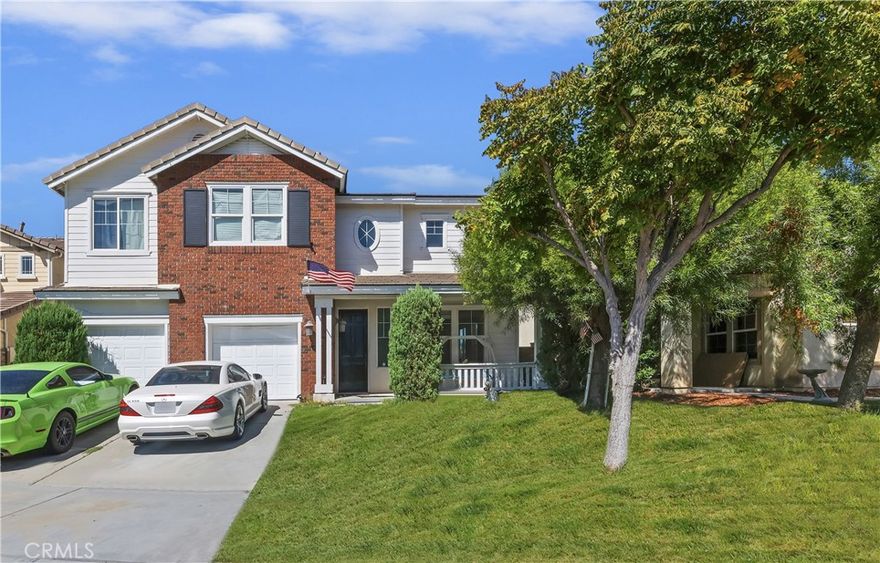 This beautiful executive home in the highly desirable Wolf Creek Community of Temecula is a 5-bedroom set up to have 2 primary bedrooms, with one upstairs and one down, with a total of 3.5 baths, nestled in a Cul-De-Sac w/Direct access to Walking Trails, Community Parks, and Schools. Covered porch with picnic style area at front yard. Upon entry you will appreciate the natural light from the high ceiling windows and arch entries.  The spacious kitchen with center island opens up to the family living area. The primary bath upstairs and secondary downstairs have both been remodeled. His and hers walk-in closets. The whole house was freshly painted and has new LVP flooring, and new carpet in the bedrooms, plus 2 upgraded AC units. Low HOA offers amenities in this community with swimming pools and spa, clubhouse, and gym. Quick access to the freeway, near the Distinguished Temecula Schools, Shopping Centers, Pechanga Casino w/view of the 4th of July Fireworks, Winery and so much more. The seller is relocating to the other coast, and is motivated to get there!