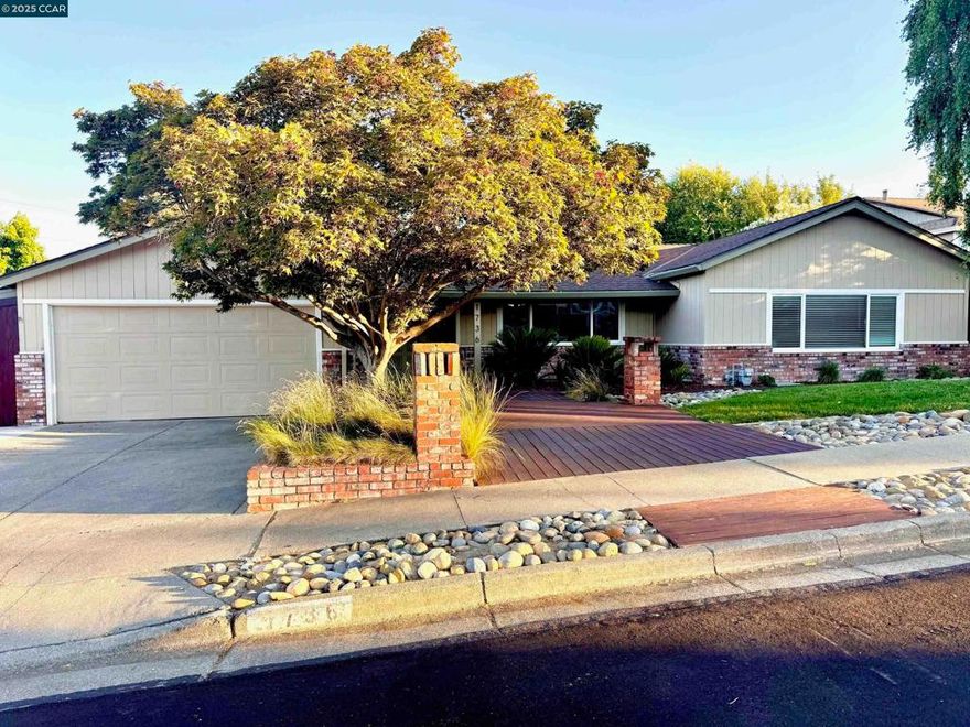 Open Saturday, 10/11, 2-4PM. New Price! Located on a serene, tree-lined street, this beautifully updated 3-bedroom, 2-bathroom home offers the perfect blend of style, comfort, and functionality. Enjoy rich wood flooring, dual-pane windows, and a seamless indoor-outdoor flow ideal for entertaining. The spacious living area features a striking double-sided fireplace, connecting the main living room to the dining area and creating a warm, inviting atmosphere. The gourmet kitchen is a chef’s dream, complete with granite countertops, stainless steel appliances, microwave, dishwasher, and elegant finishes throughout. A custom-built bar setup includes a Perlick commercial-grade refrigerator, extreme icemaker, and tailored cabinetry—perfect for hosting guests. Step outside to your private backyard oasis, where summer fun awaits. Incredible side yard workshop with custom shelving, ideal for DIY projects and large item storage. Cool off in the sparkling pool with a basketball hoop, gas pool heater, and solar heating, generous off-street parking. The outdoor kitchen is a showstopper, featuring a built-in BBQ, refrigerator, sink, and IPE decking. Relax on the covered porch or entertain beneath the stars. Just minutes from scenic trails and the beloved Hidden Lakes Park.