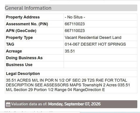 Tiny photo for 2 Worsley, Desert Hot Springs, CA 92240 (MLS # TR26196816)