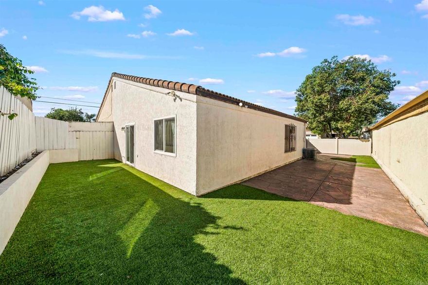 Welcome to 1012 S 45th Street, San Diego, CA 92113, a beautifully updated 2-bedroom, 2-bath patio home offering 1,017 sq ft of modern living space on a 3,310 sq ft lot. Built in 1986 and nestled in a quiet gated community in the Mountain View neighborhood, this home features private front and back courtyards with stamped concrete, a spacious 2-car attached garage, and tasteful upgrades including fresh paint, new bedroom carpet, tile flooring, stainless steel appliances, and granite countertops. Enjoy central A/C, recessed lighting, and convenient washer/dryer hookups for easy living. Ideally located near Interstate 805, with quick access to Downtown San Diego, National City, and Chula Vista, the home is also close to local favorites like Market Creek Plaza, Lincoln High School, and the Jacobs Center for Neighborhood Innovation. With nearby parks, schools, and shopping just minutes away, this property offers both convenience and comfort. We welcome Conventional, VA, FHA, and Cash financing, making this move-in-ready gem perfect for first-time buyers, families, or investors looking for an excellent San Diego opportunity.