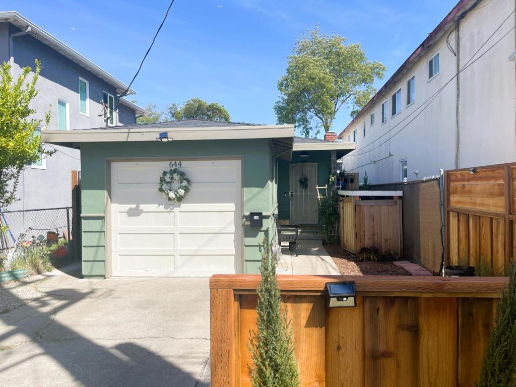 Why settle for a condo when you can own your own single-family home with land and outdoor space? Just minutes from downtown Redwood City, 644 Buckeye Street is a beautifully updated, move-in ready 1-bedroom, 1-bath home that combines modern upgrades with flexible livingwithout the rules or fees of condo living. Inside, youll find laminate flooring, central heating and air conditioning for year-round comfort, and an updated kitchen with stainless steel appliances, sleek countertops, and a cozy breakfast nook. The home also includes a spacious bedroom, a fully remodeled bathroom, and a garage converted into bonus rooms with in-house laundry. Step into the backyard to discover a detached shed casita perfect for a home office or kids playroom. With no HOA dues and a prime location less than half a mile from shops, dining, and Caltrain, 644 Buckeye Street offers unbeatable value and freedom compared to any condo in its price range. Don't miss the chance to make it yours!