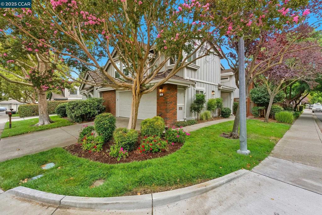 Don't miss this rare opportunity to own a freshly updated corner-lot home close to downtown Danville. With 2,263 SqFt of living space on a 2,409 SqFt lot, this contemporary, open, and light filled residence has been thoughtfully refreshed with new flooring, updated bathrooms, a modernized kitchen, and fresh interior paint throughout. The spacious living room boasts soaring vaulted ceilings and expansive windows, while the inviting family room opens through sliding glass doors to a private backyard retreat — ideal for entertaining, gardening, or simply relaxing. The upgraded kitchen is a chef’s delight with granite countertops, stainless steel appliances, instant hot water, and ample storage. Upstairs, you’ll find generously sized bedrooms including a serene primary suite with its own remodeled bath. Every space blends comfort with modern convenience. Enjoy the best of Danville living with easy access to the Iron Horse Trail, top-rated San Ramon Valley schools, shopping, dining, and freeway access.