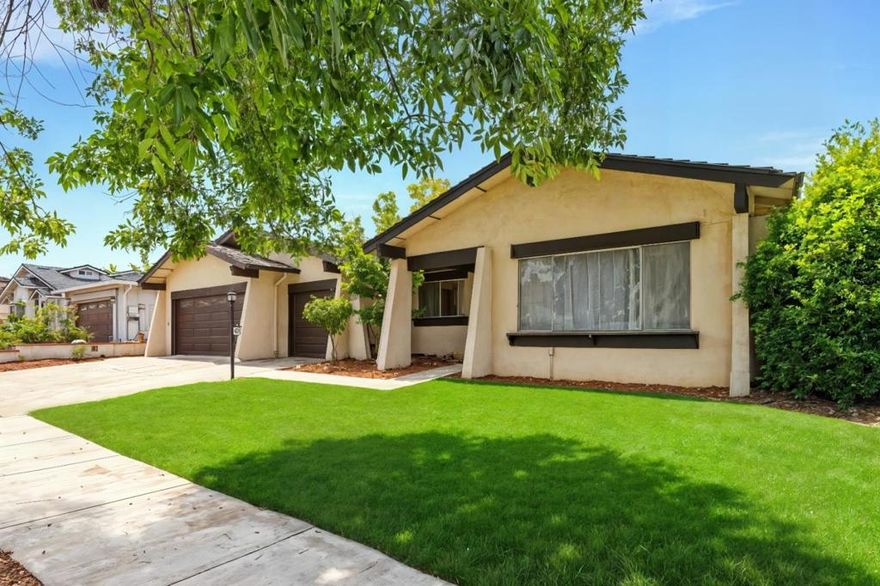 Rare opportunity, to own a home in this highly desirable Cupertino community! Prestigious, top ranked Monta Vista High School adds to the appeal of this east-facing home, conveniently located near parks, shopping, dining, De Anza College, and major tech employers including Apple. Conveniently accessible to 85 and 280. This bright and spacious 4-bedroom, 2.5-bath home offers an open floor plan with abundant natural light and thoughtful upgrades throughout. Enjoy a brand-new updated kitchen featuring quartz countertops, all new appliances, and a convenient eat-in area, complemented by a formal dining room. The inviting family room boast a cozy fireplace, while the primary suite includes a relaxing sitting area and ensuite bath.  Additional highlights include a dedicated laundry room with washer and dryer, new flooring throughout, fresh interior paint, copper plumbing, newer central forced air heating and new A/C with Nest remote control. A new roof will be installed starting September 29. The 3 car garage provides ample storage, and the backyard offers raised planters perfect for your favorite vegetables or flowers, plus a classic shuffleboard court ready for repainting or repurposing into a bocce ball space.                DON'T WAIT!!!