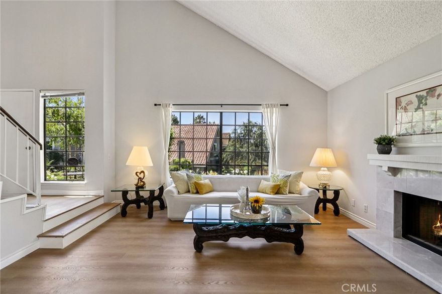 Beautifully maintained 3BD/2.5BA attached single-family home, nestled at the back of the community next to a seasonal creek. Enjoy breathtaking views of rolling hills and treetops from the Living Room, Dining Room, and all three Bedrooms. The light-filled layout includes a first-floor bedroom and half bath—ideal for guests or a home office.

New luxury vinyl flooring throughout the main level and stairs. Living Room features vaulted ceilings and a marble-faced fireplace. Updated Kitchen with brand-new quartz countertops, and freshly painted cabinetry, opens to a cozy Family Room and breakfast nook.

Upstairs, the spacious Primary Suite includes vaulted ceilings, a sitting area, walk-in closet, and second wall closet. Additional highlights include two private patios—one off the Dining Room with scenic sunset views and another off the Family Room with direct access to the garage. The community also offers plenty of guest parking, making it easy to entertain friends and family.

Community amenities include HOA Pool & Spa. Within walking distance to Oak Park Library, Oak Park High School, Meadow Creek Middle School, and Deerhill Park—featuring BBQ areas, playgrounds, basketball courts, and tennis courts.

Don’t miss this rare opportunity for a peaceful, view-filled living in Oak Park for under $500 per sqft!