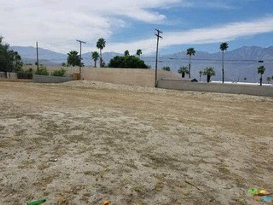 Price Reduction!! Excellent Commercial Lot!! (Two lots together with the same APN#) Great location just steps away from Ramon Road. Perfect to build a business office!!! Do not miss out this great opportunity!! Verify with the city for permits and building possibilities.
