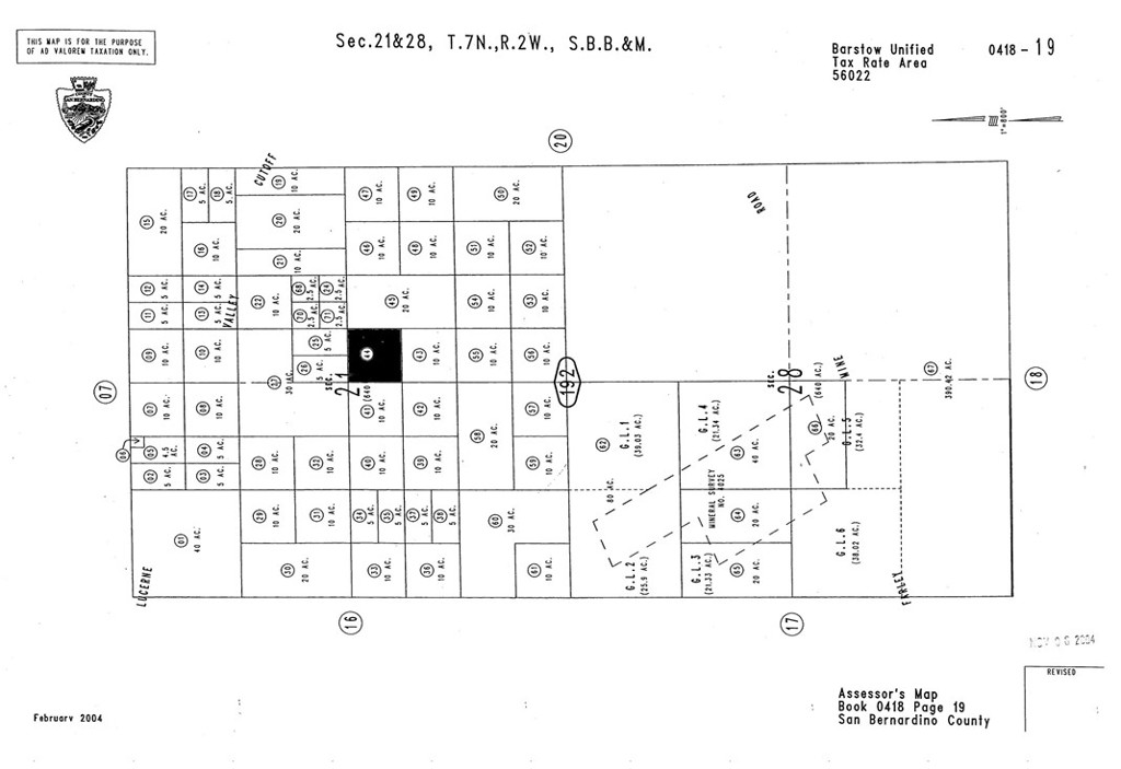 Nice 10-acre land in Apple Valley for sale. Great views of Desert, Valley and Mountains. Love the outdoors-this property could be the one for you. Beautiful desert land great for recreation uses. Bring your camper and your dirt bike and enjoy by exploring scenic trails, uncover hidden treasures, and spot fascinating creatures amidst breathtaking landscapes. Located near Stoddard Wells Recreation area and a short distance to town. Property is about 10 miles Northeast from the I-15 Freeway. Isolated land has privacy for a great weekend gateway. According to the San Bernardino County the property is zoned Resource Conservation. This zoning allows for open spaces, recreational activities and single-family homes on large parcels. Lot measures 665 x 658 square feet. Parcel number is 0418-192-44-0000. Latitude and longitude coordinates are: 34.681162,-117.090530