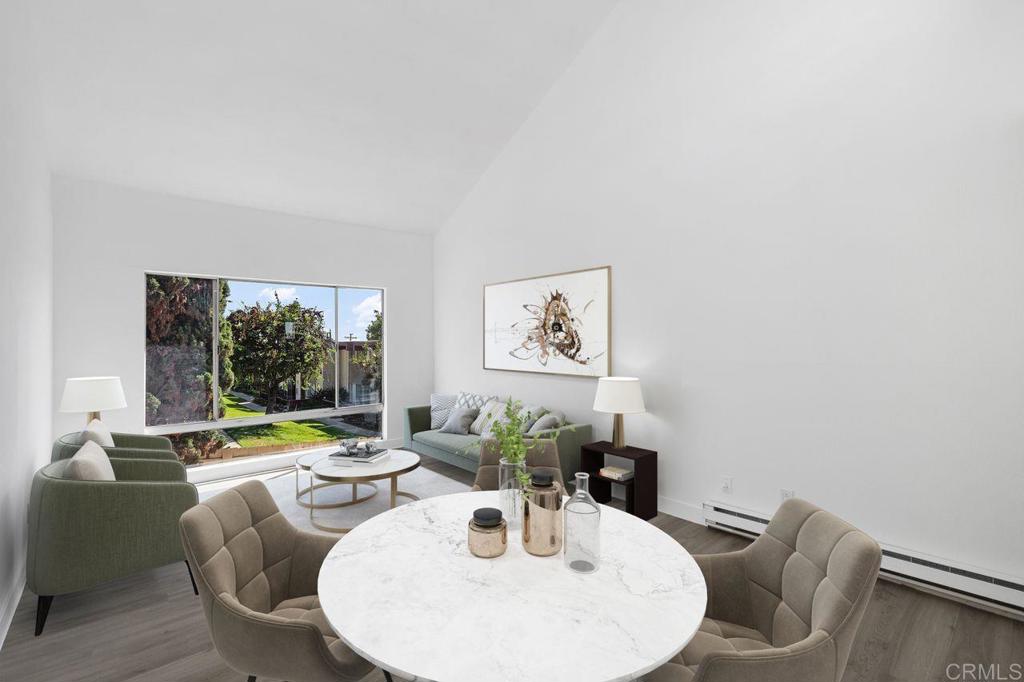 This beautiful, freshly remodeled condo is ready for you to call home! Step right into the new luxury vinyl plank flooring that flows throughout, complemented by freshly painted walls and contemporary lighting fixtures, setting the tone for a clean, bright, and stylish interior. Equipped with brand-new stainless-steel appliances, quartz countertops, and large sink, the kitchen is both functional and elegant—ideal for everyday meals or entertaining. A generous bedroom layout welcomes rest and personalization, with new sliding closet doors. You will love the thoughtfully updated, modern bathroom, with all new contemporary finishes and sophisticated touches. This home comes with two parking spaces, and the monthly HOA fee covers water, trash, sewer, exterior maintenance, landscaping, roof care, and limited insurance. Don’t miss the chance to be in the heart of San Diego, near shopping, dining, and hospitals, with easy access to major highways (805, 15, and 163) and public transportation.
