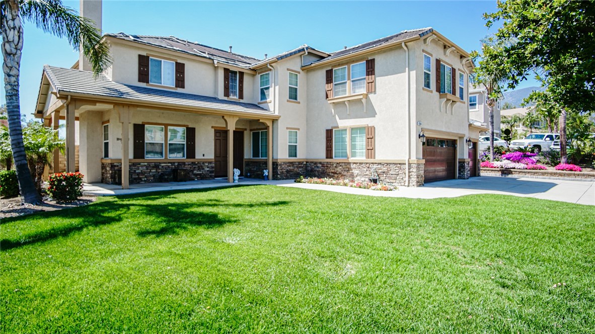 Knock Knock, no joke …it is opportunity knocking, if you long for a Resort like Executive level home on an over-sized corner lot with massive RV area for all your toys, a beautiful and amazing salt water pool with water fall, slide and spa. Do you want to linger around a fire pit or hang out by the BBQ area, well then you need to check out the 5 bedroom, 3 bath, 3,845 sq ft home on a 24,550 sq ft lot featuring an 18 x 100 RV area, 3 car garage. Double door entry, large foyer, separate formal Dining Room and Living Room, Bonus Room, Island Kitchen, Bulter’s Pantry, ample breakfast nook. Splits staircase that leads to the kitchen or to the living areas. One bedroom and full bath on main floor, at the top upstairs you will find the laundry room, and then the loft area to perhaps hold your exercise equipment. One of the bedrooms upstairs is truly over-sized and could be a great place to run a home office, The master suite is laid out with the deserving owners in mind. Are you ready to entertain your family and friends?