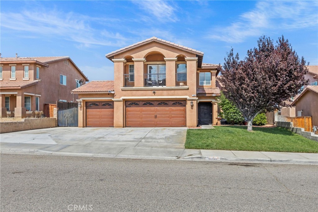 Stunning property in Victorville, 5 bedrooms 3 bath with an additional converted bonus room. This property offers a wide open floor plan on the bottom floor that allow you to flow around the house freely and effortlessly. Upon entry you'll notice the small, and cozy courtyard. From there you will be greeted by vaulted ceilings as you walk the bottom floor with new wood flooring in the living space and dining area.. A guest bed and bath are on the first floor to allow for privacy from the upstairs. You have two new AC units that cool down the 2900 square foot house-recently installed within the past year. Upstairs you have have the remaining bedrooms and bath and an extra converted room right off of the master bedroom. The property has leased Sunrun solar panels for efficienty and savings. Rv parking on the side of the property for your 5th wheel or RV. Close to all the stores, local amenities restaurants, and shopping centers for convenience. This is a must see property!