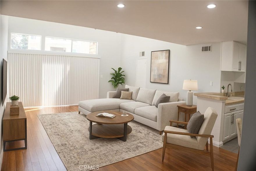 Huge price reduction. Top-floor unit filled with natural light and soaring ceilings. This beautifully updated condo features newer appliances, laminate flooring, and newly remodeled bathrooms. The open-concept living room boasts high ceilings and an abundance of natural light, complemented by three spacious bedrooms.
The community offers a large pool, spa, and recreational room, along with two tandem parking spaces conveniently located near the entry gate. Recent upgrades include a new roof for all units. Ideally situated near the 101 Freeway, Ventura Boulevard, hospitals, Balboa Park, and numerous recreational amenities.