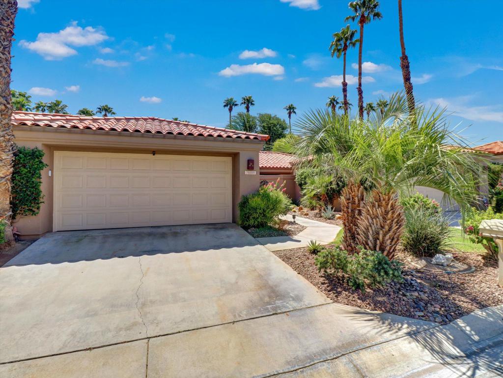 Turnkey furnished, beautifully updated & move-in ready! This upgraded 2BD + Den, 2BA Palm plan (approx. 1,549 sq ft) is located in the sought-after Palm Valley Country Club in Palm Desert, Ca. Features include granite countertops, stainless appliances (2020), custom tile showers, plantation shutters, vaulted ceilings, fireplace, tile flooring and tastefully decorated. Enjoy indoor-outdoor living with a spacious great room that opens to a covered patio overlooking breathtaking golf course and mountain views. Also, just steps from the pool & spa.Short-term rentals are allowed, making this an ideal property for seasonal use or investment. Palm Valley CC offers a private, resort-style lifestyle with two Ted Robinson-designed golf courses, 100,000 sq ft clubhouse, dining, fitness center, full-service spa, 46 pools/spas, tennis, pickleball, all included in the HOA for residents. This property blends luxury, location, and income potential in one of the desert's most desirable gated communities.Membership information located in the document section.