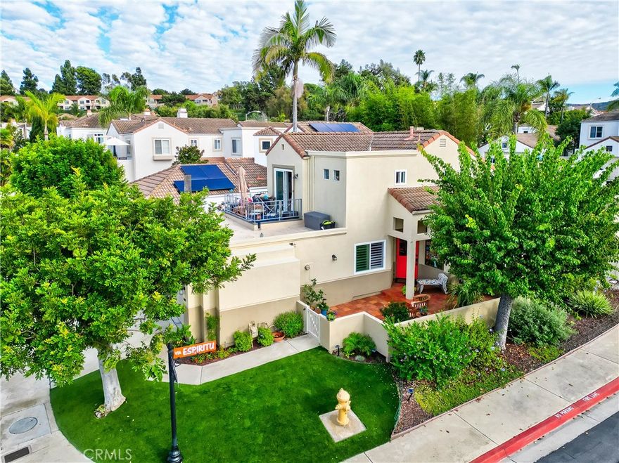 Wow, this one is a beauty! Private location, remodeled and ready for a beautiful family to enjoy all the amenities it offers! Starting with a well designed, efficient kitchen that the chef in the family will absolutely love! Quartz countertops, stainless steel appliances: Bosch Dishwasher, Frigidaire Refrigerator, Samsung oven and range, and GE microwave! Kitchen cabinets look new and lovely! Dual pane windows are impressive! Pride of ownership can be seen everywhere! Family room with a lovely tiled gas fireplace will definitely impress any buyers! A brightly lit powder room is off the family room. The master bedroom suite (downstairs!) has been totally remodeled! Master bath has quartz counters, frameless shower doors and a built-in towel warmer! Upstairs you'll find a full bathroom, both secondary bedrooms- one used as an office. Step out onto the deck to sit and relax or just enjoy the sunsets! Going back downstairs, step into the lovely and private backyard! The lushly planted back patio is a haven for relaxing and entertaining. The patio cover is solid, with overhead lighting and provides shade for the sitting area! There is so much more to cover in this home, like the vinyl gates and the Spanish pavers on the front patio. As you enter this lovely home you'll feel the warmth of the vinyl plank flooring and the natural light in the interior! The direct access 2-car garage offers plenty of space and includes a tankless water heater, cabinets and overhead storage. In summary, it's the perfect combination of an awesome home (no attached walls!) in a safe, family friendly neighborhood in beautiful San Clemente. Last time on the market it was sold in 5 days and this time it will be no different, especially with all the added improvements!  Don't wait to see this one!
