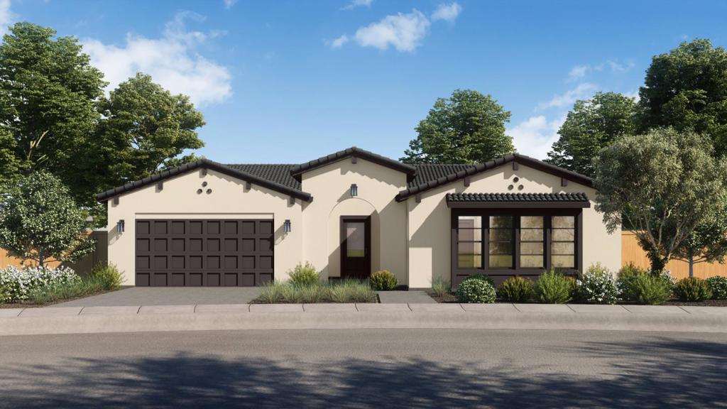 A spacious 4-bedroom, 3-bathroom home on the tiered, gentle slope just South of Hollister, allowing views. Sitting on a generous 7,505 sq. ft. lot, this residence boasts 2,552 sq. ft. of living space, designed for comfort and convenience. Milgard windows Old world wall texture Luxury vinyl plank flooring in living areas Nest thermostats Dual-zone HVAC on two-story homes Cabinets: Cabinet knobs/pulls included Soft-close drawers and doors Integrated trash bin Built-in range hood KitchenAid appliances Kohler sinks and toilets Sterling laundry sink Cast iron Kohler tubs and shower pans Primary shower tiled shower and pan Full tile backsplash in kitchens Quartz countertop 42 gas fireplace Recessed LED can lighting throughout the house Ceiling fans in the primary bedroom and living room Insulated garage doors with opener included