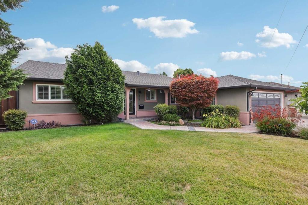 Welcome to this updated Northeast-facing home in the desirable Glenmoor Gardens community! It features a modern open floor plan with 3 bedrooms, 2 bathrooms, and sits on a premium 7,700 SqFt lot- offering comfort and elegance throughout. Abundant natural light fills the open-concept living areas, highlighting gleaming hardwood floors and tasteful updates. Plantation shutters, ceiling fans in every bedroom, crown molding, and recessed lighting add style and function. The kitchen is a chefs delight with granite slab countertops, breakfast bar, and stainless steel appliances. Separate living and family rooms offer flexible spaces for daily living and entertaining, and direct backyard access from both rooms. The spacious backyard is perfect for gatherings, featuring a lush lawn, concrete patio, tool shed, and storage room. The primary suite includes a walk-in closet, and the two-car garage with epoxy floors, ample storage, and a water softener system adds everyday comfort and practicality. Located in a prime location, this home is part of the Glenmoors community- offering parks, playgrounds, tennis courts, and pools. Perfect for commuters with easy access to 880, Dumbarton Bridge, BART, and Silicon Valley, plus walking distance to excellent schools, shopping, and local eateries.