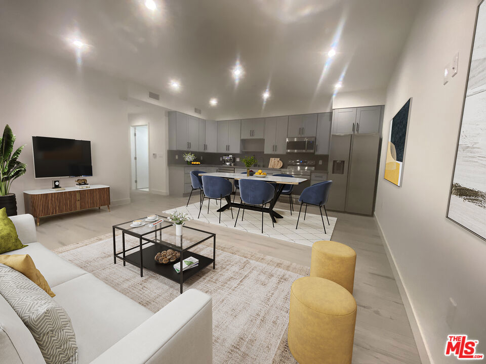 Stylish & Modern Living BRAND NEW Back House LOWER Unit. Be the first to live in this stunning newly built back house, perfectly tucked away in a desirable and safe neighborhood. This thoughtfully designed lower-level home offers 3 spacious bedrooms and 2.5 bathrooms, blending modern style with everyday comfort. Enjoy an open-concept living room that flows seamlessly into a sleek, modern kitchen featuring custom cabinetry and brand-new Samsung smart appliances. Additional highlights include an energy-efficient solar system and central air conditioning for year-round comfort. Conveniently located near the 118 freeway, top-rated schools, shopping, and dining. The upper unit is also available for lease same layout, same price making this the perfect opportunity for extended family living or close-knit households. No smoking allowed. Property is vacant. Some photos have been virtually staged. Don't miss this rare opportunity to experience modern living in a prime location. A must-see!