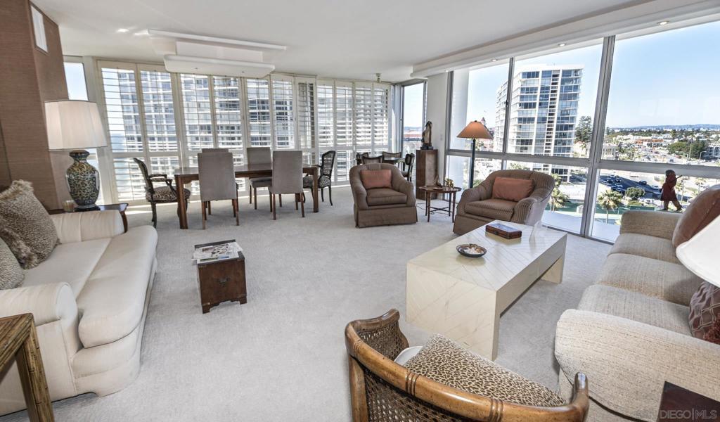Spacious corner condo in La Princesa tower featuring two bedrooms, three bathrooms plus a den. Expansive views of the ocean, Point Loma and the city. Enjoy resort-style living with access to tennis/pickle ball courts, oceanfront pools, gym, BBQ area, and Beach Club. This condo is conveniently located near the beach, restaurants, and shops, making it easy to enjoy all that Coronado has to offer. Call pricing , rates vary depending on season and length of stay.
