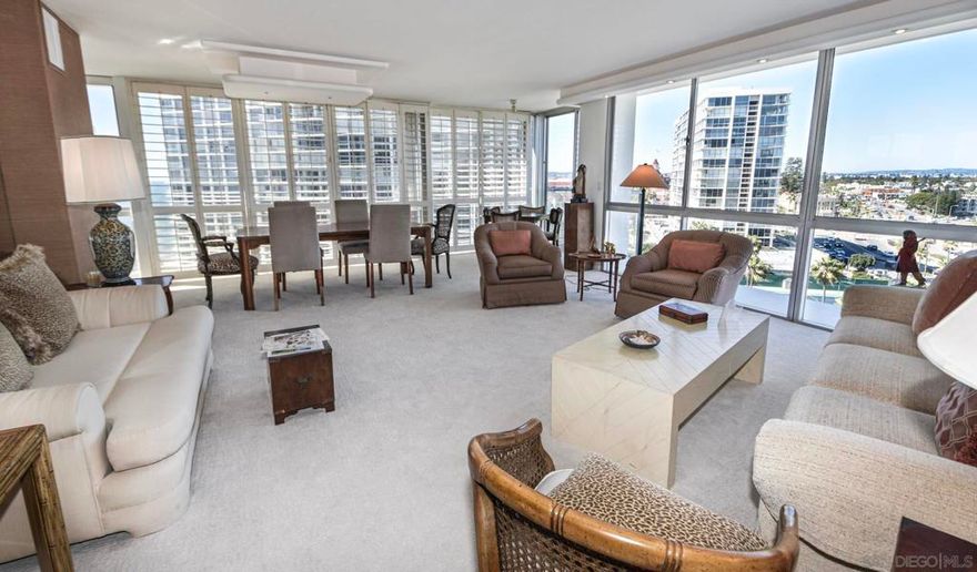Spacious corner condo in La Princesa tower featuring two bedrooms, three bathrooms plus a den. Expansive views of the ocean, Point Loma and the city. Enjoy resort-style living with access to tennis/pickle ball courts, oceanfront pools, gym, BBQ area, and Beach Club. This condo is conveniently located near the beach, restaurants, and shops, making it easy to enjoy all that Coronado has to offer.  Call pricing , rates vary depending on season and length of stay.