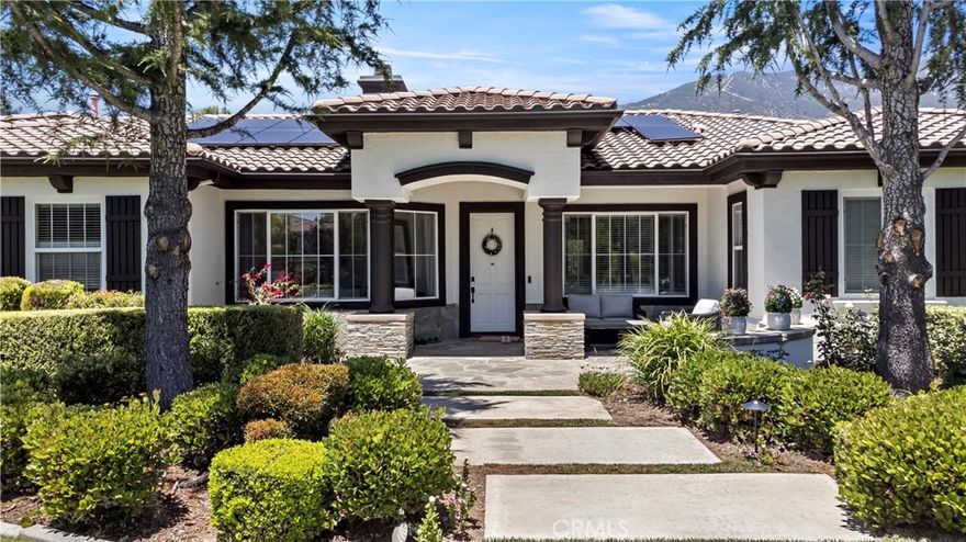 A Rare Single-Level Garden Estate in Claremont – Soaring Ceilings, Paid-Off Solar, Smart Security, and Timeless Serenity

Located in the prestigious Chanteclair neighborhood, this beautifully maintained estate is one of Claremont’s rare single-level homes with soaring ceilings, sitting at the end of a peaceful cul-de-sac surrounded by mature landscaping and elegant, low-profile neighbors. Framed by vibrant greenery in every direction, the home welcomes you with bright, open living spaces and an effortless indoor-outdoor flow.

Lovingly cared for and thoughtfully upgraded, the home features over 40 fully paid-off solar panels and a newly added smart surveillance and alarm system, offering both sustainability and security. Elegant night lighting softly illuminates the garden and exterior architecture, creating a warm, welcoming atmosphere after dusk.

The property is just minutes from The Claremont Club, Whole Foods, and top-rated public and private schools, offering a unique combination of wellness, convenience, and community.

This is more than a home, it’s a peaceful, spacious retreat where sunlight pours through oversized windows, gardens bloom year-round, and every detail reflects pride of ownership. In a world moving fast, this timeless Claremont residence invites you to slow down and truly live.