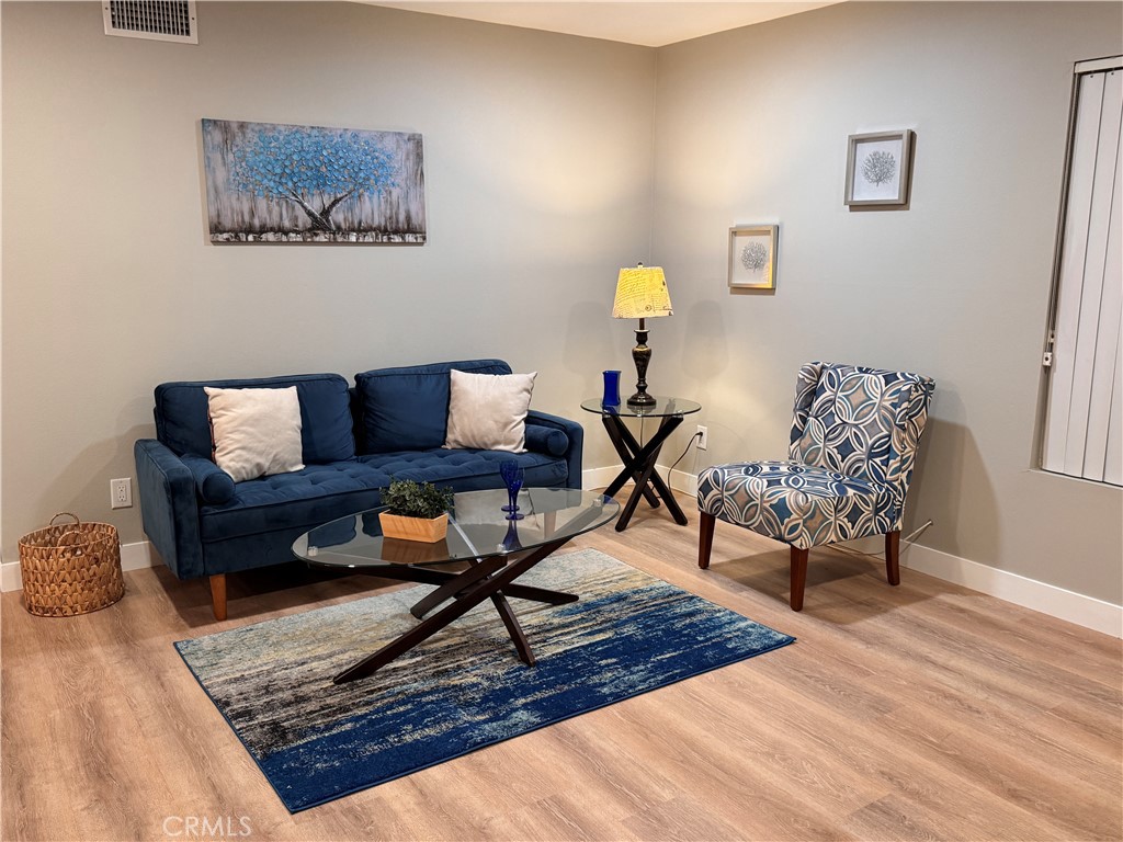 Welcome to your dream home in the heart of Anaheim! This beautifully updated single-level condo is located at the end of a peaceful cul-de-sac. In a well-cared-for community that embodies the charm and tranquility of a single-family neighborhood, this residence promises privacy and style.
Step inside and discover a light-filled interior with modern finishes throughout. Laminate flooring flows seamlessly through the open layout, complemented by granite countertops, updated bathrooms, and the convenience of indoor laundry. A newer water heater and included appliances ensure added value and ease of living. Plus, enjoy the convenience of 1-car garage and 1 open parking space.
Step outside to your private covered patio—perfect for morning coffee, casual entertaining, or simply soaking up the California sun. Just a short walk to the community's sparkling pool and spa, and only minutes from iconic destinations like Disneyland, Angel Stadium, the Honda Center, and a vibrant mix of shops and dining.
Whether you're seeking comfort, location, or a low-maintenance lifestyle, this rare opportunity checks every box. Schedule your showing today and make this Anaheim gem your next home.