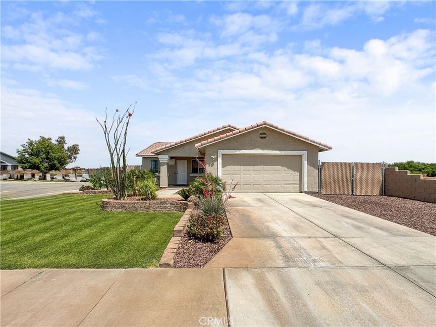 Welcome to your dream home! This beautifully updated 4-bedroom, 2-bathroom residence offers 1,320 sq ft of comfortable living space with a layout perfect for both relaxation and entertaining. The spacious living room flows seamlessly into the open-concept kitchen, which features granite countertops, a stylish tile backsplash, new dark wood cabinets, and all stainless steel appliances—plus a spot ready for a cozy breakfast bar. Down the hall, you'll find a convenient laundry area with doors to keep it tucked away. All four bedrooms are generously sized, offering flexibility for a home office, guest room, or whatever fits your lifestyle. Both bathrooms have been tastefully renovated with new vanities, lighting, and sleek tile accents, each featuring a shower-over-tub combo. Step outside to your own private oasis—the front and backyard boast meticulously maintained landscaping, and the backyard steals the show with a stunning pool and spa, plus a covered patio ideal for hosting. Even the garage is upgraded with epoxy floors for a clean, finished look. This home truly has it all—style, functionality, and the perfect space to entertain. Don’t miss out!