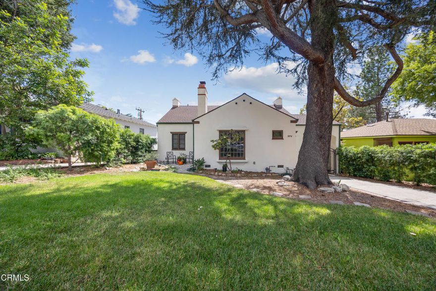 This stunning 1929 Spanish Revival features a gracious living room with fireplace and gumwood trim, formal dining room, breakfast room, three spacious bedrooms and one and three-quarter baths, plus central heat & air. It was built with exquisite details, hardwood floors and beautiful built-ins, and is complete with both period fixtures and modern updates. A joy to cook in, the kitchen offers stainless appliances, including new refrigerator and dishwasher, stone counters and abundant natural light, while the tastefully updated baths have both a sense of history and contemporary practicality. Views of Echo Mountain and the San Gabriels are captured from the stained-glass window in the living room, the front porch and bedroom, while the rear balcony opens to a dramatic panorama spanning Pasadena, DTLA, the harbors and the Pacific Ocean. The private garden setting is anchored by a magnificent deodar cedar, mature citrus and cereus cacti, tall hedges and a spacious deck surrounded by lush plantings -- an outdoor retreat of rare beauty.  Here is an eminently livable and romantic home with that hard-to-define sense of Old California, and a very rare opportunity to lease a property with this level of finish and style. Offered partially furnished or unfurnished. Residence has been remediated and tested, and insulation replaced. Weekly trash service, bi-weekly gardening and a $75 monthly water credit are included.
