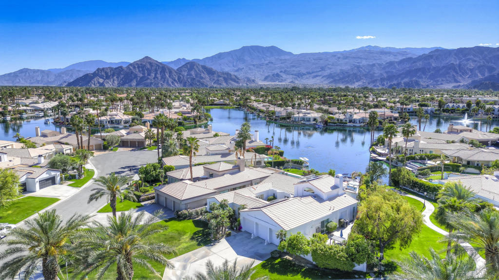 Discover the ultimate luxury waterfront lifestyle in this stunning 4-bed, 4-bath estate in the highly sought-after guard-gated Lake La Quinta community. With 3,415 sq. ft. of living space on an expansive 9,583 sq. ft. lot, this home offers breathtaking lake, mountain, and greenbelt views in a serene, south-facing setting. Step inside to soaring ceilings, skylights, and French doors that bathe the home in natural light. The open-concept living and dining areas are designed for comfort and entertaining, featuring a glass fireplace, wet bar, and a chef's kitchen with a center island. The detached casita is perfect for guests or a private home office. Outside, your personal paradise awaits--an infinity-edge pool & spa, spacious patio, built-in BBQ, and a private boat dock--complete with a boat! Whether you're hosting or unwinding, this exclusive retreat offers it all. Lake La Quinta residents enjoy resort-style amenities, including a community boat ramp, pickleball court, dog park, and 24-hour security. Don't miss this rare leasing opportunity! Call today for details on availability and rates.
