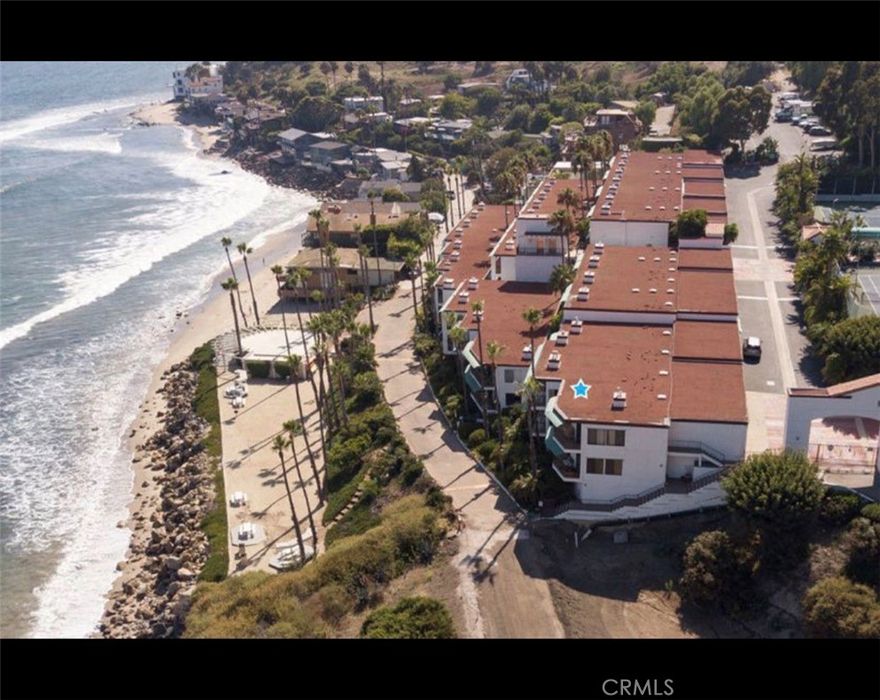 Surfer's Dream! Amazing studio unit with appliances included ready for the next occupant to enjoy. Live with the view of the ocean from the balcony and the soothing sound of waves hitting the Beach sand. Community features a tranquil gated community with gym, pool, spa, tennis courts, club house & private areas. Guest parking available and a secluded beach area away from the bustle of city sounds and stress. Must see to appreciate and enjoy a very affordable studio unit with access to the beach. Owner extensively remodeled unit only a few years ago and still shows great.