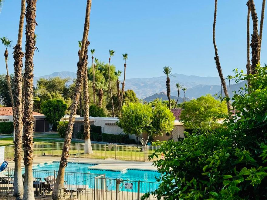 Discover an incredible opportunity to make your mark in the sought-after Bermuda Dunes Country Club, where stunning mountain views, easy access to the community pool, pickle ball courts, and spacious floor plan offer the perfect blend of comfort and lifestyle. This home features generous square footage and a large living room ideal for entertaining guests, all within a community known for its charm, prestige, and relaxed desert living. With plenty of potential to add your personal touches, this property is your chance to create a dream retreat in one of the desert's most desirable neighborhoods.