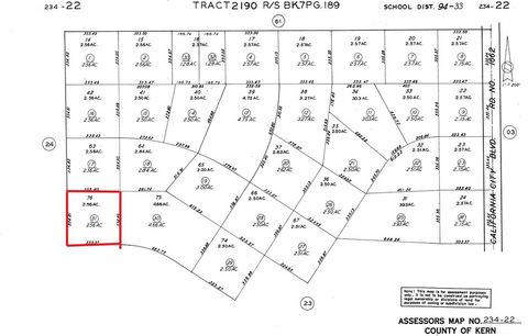 Photo of 0 Dana Drive and Arguello Street, California City, CA 93501 (MLS # SR25264754)