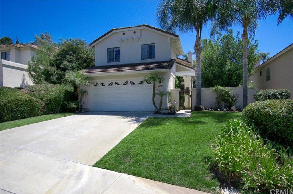 Welcome to 24862 Vista Rancho, a beautifully remodeled 4 bedroom, 2.5 bathroom home nestled in the coveted Rancho Niguel community of Laguna Niguel. With approximately 2,000 sq ft of living space, this home delights at every turn from the open concept living and dining area with soaring ceilings to the gourmet kitchen adorned with granite counters and stainless steel appliances.
Step through the elegant wrought iron gate into a charming courtyard, then unwind in the private backyard oasis featuring a refreshing pool your perfect venue for outdoor entertaining. Upstairs, master suite with a walk in closet awaits, while three additional bedrooms offer flexibility. Residents also enjoy access to The Club at Rancho Niguel with membership, which includes pools, tennis and racquetball courts, a gym, sand volleyball, and picnic areas ensuring recreation is always within reach.Located just minutes from Dana Point Harbor, world class beaches, award winning schools, shops and dining.