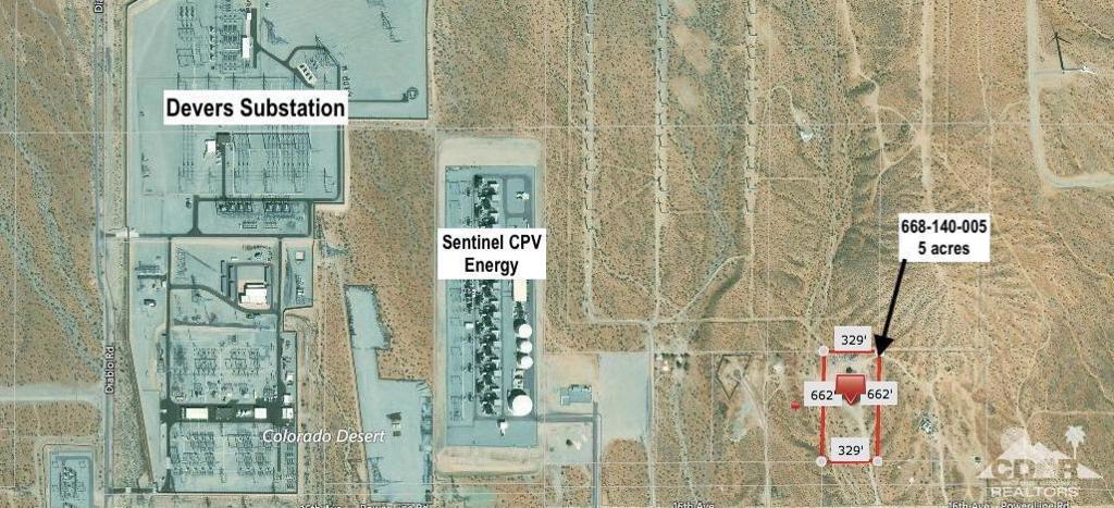 5 Acres Near Devers Substation