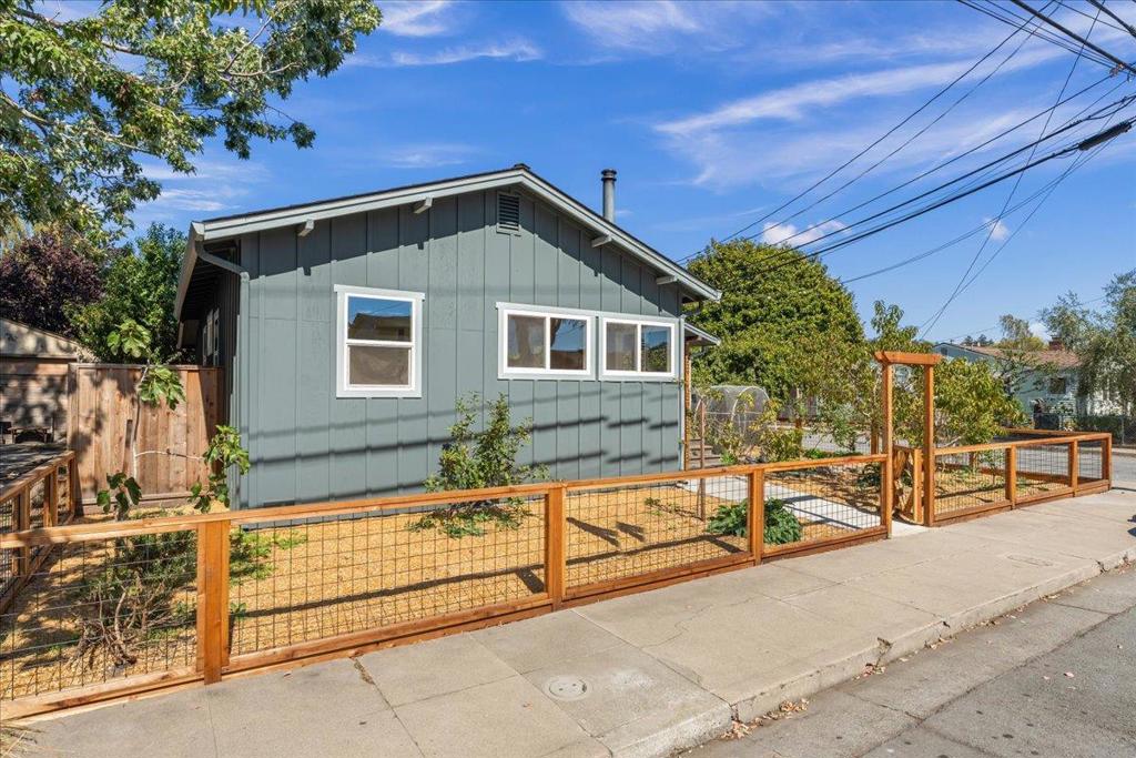 Discover a hidden gem, nestled in a cute street corner by Grant Street Park. With a compact yet efficient 660 sq ft main house, this property lives big with a very inviting and natural atmosphere. You have to see to appreciate. Thoughtfully and completely updated, with new plumbing, heat, water heat, and electrical, it is as turnkey as turnkey gets. The home features radiant floor heating, ensuring comfort during cooler months. Has 22ov for spa ready to go. The property sits on a lot of 5,750 sq ft and includes existing structures like a poultry coop and duck house perfect for those interested in a sustainable lifestyle. Property boasts established trees of 4 kinds of apple, plerry (plum/cherry), tangerine, pomegranate, fig, pear, peach, pluot, lime, orange and plum (look for silver labels if not a green thumb). There are blueberries and elder berries, too. Great opportunity to embrace the unique lifestyle Santa Cruz has to offer.