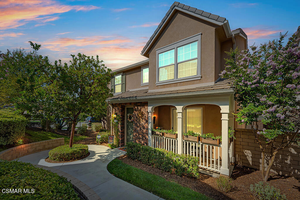 Nestled in beautiful Valencia, welcome to West Creek living!At approximately 2,400 square feet, this elegant 4-bedroom, 3-bath home built in 2011 sits on a quiet, tree-lined street. Enjoy a bright and open floor plan with modern finishes that seamlessly blends comfort and contemporary living. The home boasts hardwood floors throughout and is equipped with fully owned solar panels for energy efficiency and savings. A downstairs bedroom and full bath are ideal for guest or generational living.Your gourmet kitchen provides stainless appliances, a center island with a large sink, ample cabinetry and expansive countertop space. The dining area comes with a beverage set up counter ideal for entertaining all types of guests, along with a work station ideal for remote working or tackling school work.When it's time to relax or entertain, enter your personal yard that provides tranquility and comfort. Enjoy a tasty meal from your built-in BBQ while taking in a gorgeous sunset and relaxing under the large, illuminated pergola. A cozy front patio makes the perfect addition to take in the evening and watch your favorite movie or sporting event.The community offers access to 3 sparkling pools and is within in minutes of top-rated schools, lush parks and scenic paseos as well as just minutes from shopping, dining, and freeway access.28277 North Via Sonata Drive offers the perfect blend of comfort, convenience, and community!
